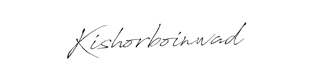 Create a beautiful signature design for name Kishorboinwad. With this signature (Antro_Vectra) fonts, you can make a handwritten signature for free. Kishorboinwad signature style 6 images and pictures png