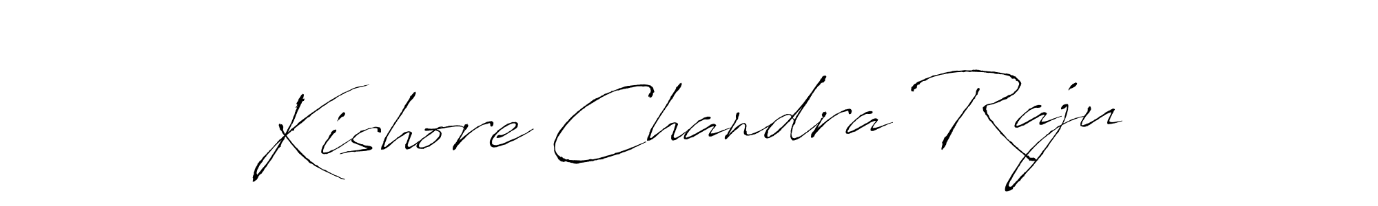 Design your own signature with our free online signature maker. With this signature software, you can create a handwritten (Antro_Vectra) signature for name Kishore Chandra Raju. Kishore Chandra Raju signature style 6 images and pictures png