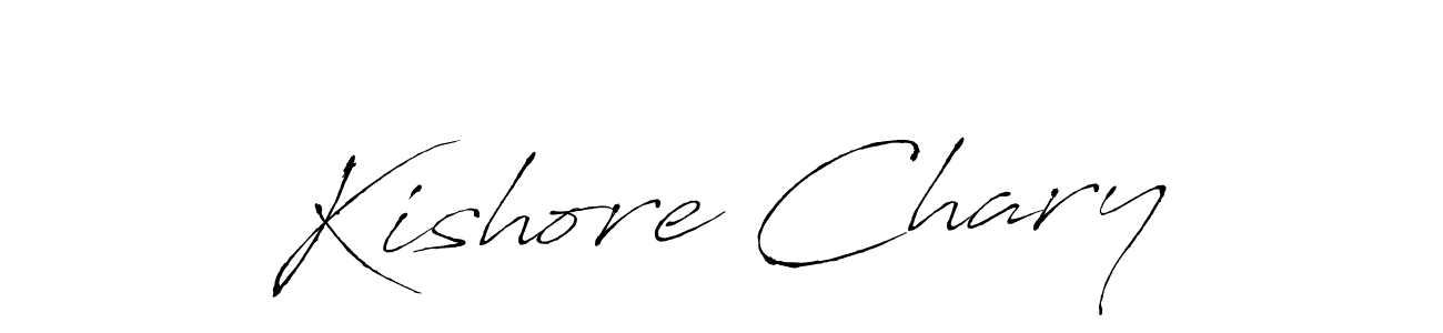 You can use this online signature creator to create a handwritten signature for the name Kishore Chary. This is the best online autograph maker. Kishore Chary signature style 6 images and pictures png