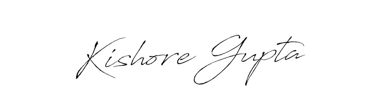 Kishore Gupta stylish signature style. Best Handwritten Sign (Antro_Vectra) for my name. Handwritten Signature Collection Ideas for my name Kishore Gupta. Kishore Gupta signature style 6 images and pictures png