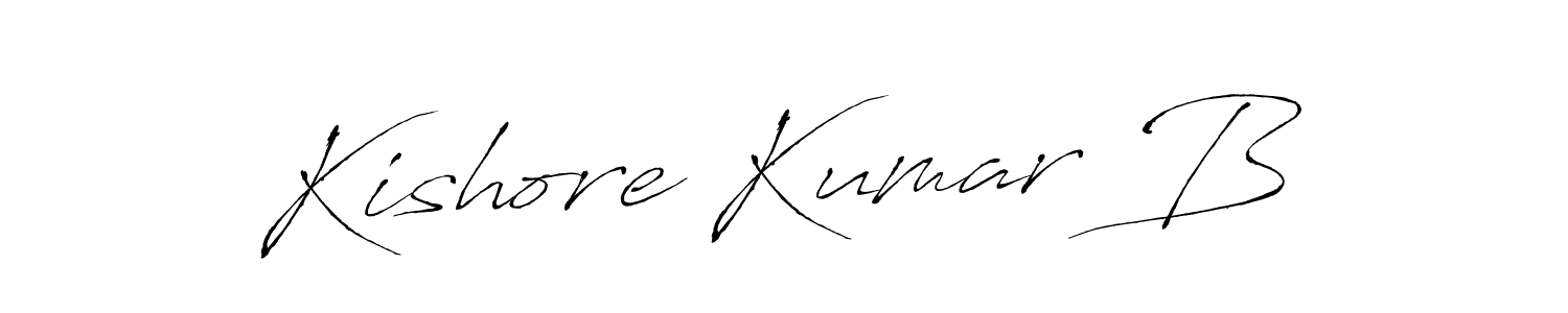 How to make Kishore Kumar B signature? Antro_Vectra is a professional autograph style. Create handwritten signature for Kishore Kumar B name. Kishore Kumar B signature style 6 images and pictures png