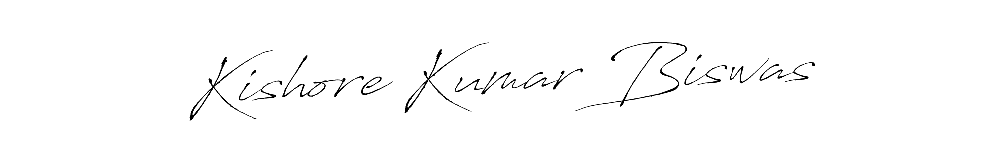 The best way (Antro_Vectra) to make a short signature is to pick only two or three words in your name. The name Kishore Kumar Biswas include a total of six letters. For converting this name. Kishore Kumar Biswas signature style 6 images and pictures png