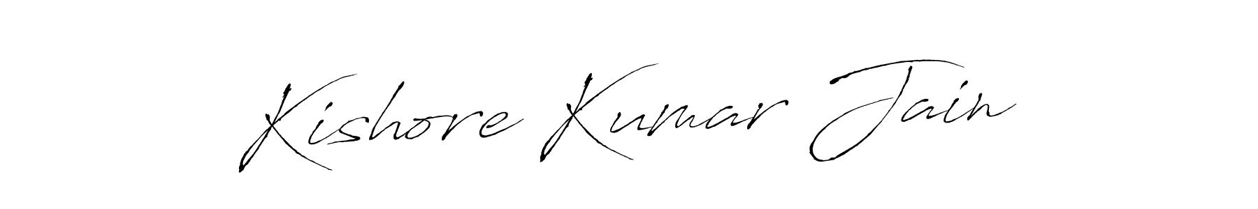 Kishore Kumar Jain stylish signature style. Best Handwritten Sign (Antro_Vectra) for my name. Handwritten Signature Collection Ideas for my name Kishore Kumar Jain. Kishore Kumar Jain signature style 6 images and pictures png