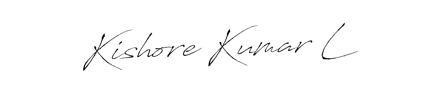 Once you've used our free online signature maker to create your best signature Antro_Vectra style, it's time to enjoy all of the benefits that Kishore Kumar L name signing documents. Kishore Kumar L signature style 6 images and pictures png