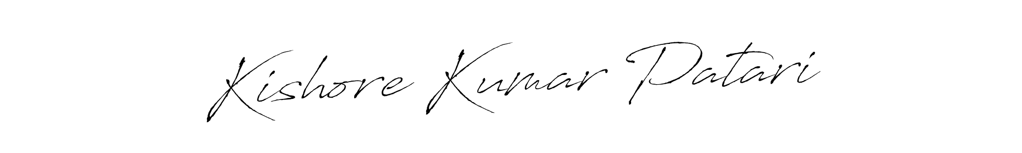 Design your own signature with our free online signature maker. With this signature software, you can create a handwritten (Antro_Vectra) signature for name Kishore Kumar Patari. Kishore Kumar Patari signature style 6 images and pictures png