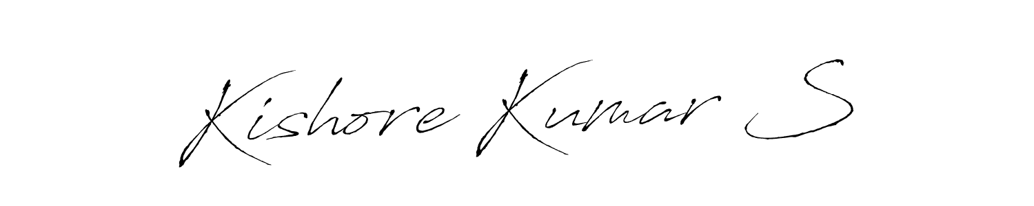 Antro_Vectra is a professional signature style that is perfect for those who want to add a touch of class to their signature. It is also a great choice for those who want to make their signature more unique. Get Kishore Kumar S name to fancy signature for free. Kishore Kumar S signature style 6 images and pictures png