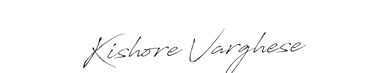 It looks lik you need a new signature style for name Kishore Varghese. Design unique handwritten (Antro_Vectra) signature with our free signature maker in just a few clicks. Kishore Varghese signature style 6 images and pictures png