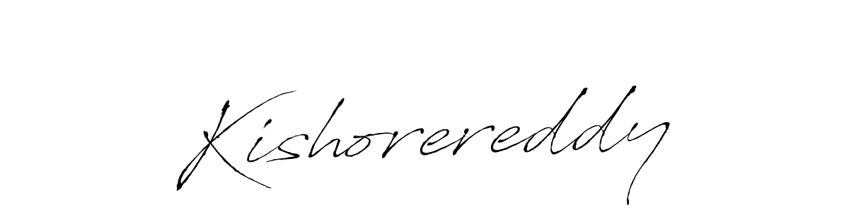 Use a signature maker to create a handwritten signature online. With this signature software, you can design (Antro_Vectra) your own signature for name Kishorereddy. Kishorereddy signature style 6 images and pictures png