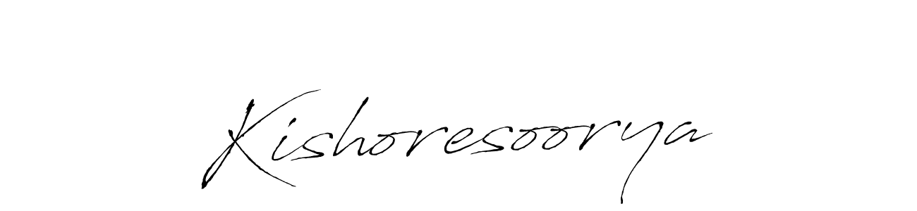 Kishoresoorya stylish signature style. Best Handwritten Sign (Antro_Vectra) for my name. Handwritten Signature Collection Ideas for my name Kishoresoorya. Kishoresoorya signature style 6 images and pictures png