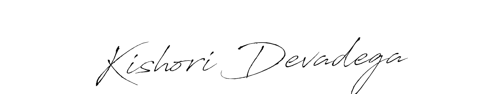 The best way (Antro_Vectra) to make a short signature is to pick only two or three words in your name. The name Kishori Devadega include a total of six letters. For converting this name. Kishori Devadega signature style 6 images and pictures png