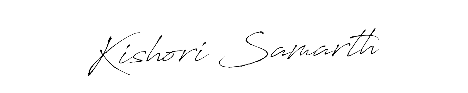 The best way (Antro_Vectra) to make a short signature is to pick only two or three words in your name. The name Kishori Samarth include a total of six letters. For converting this name. Kishori Samarth signature style 6 images and pictures png