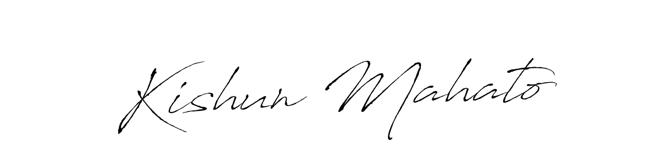 Also You can easily find your signature by using the search form. We will create Kishun Mahato name handwritten signature images for you free of cost using Antro_Vectra sign style. Kishun Mahato signature style 6 images and pictures png