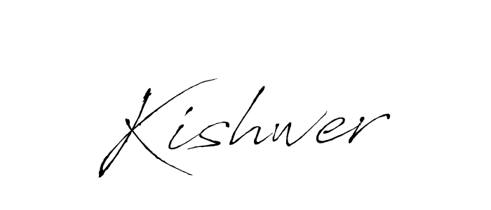 How to make Kishwer signature? Antro_Vectra is a professional autograph style. Create handwritten signature for Kishwer name. Kishwer signature style 6 images and pictures png