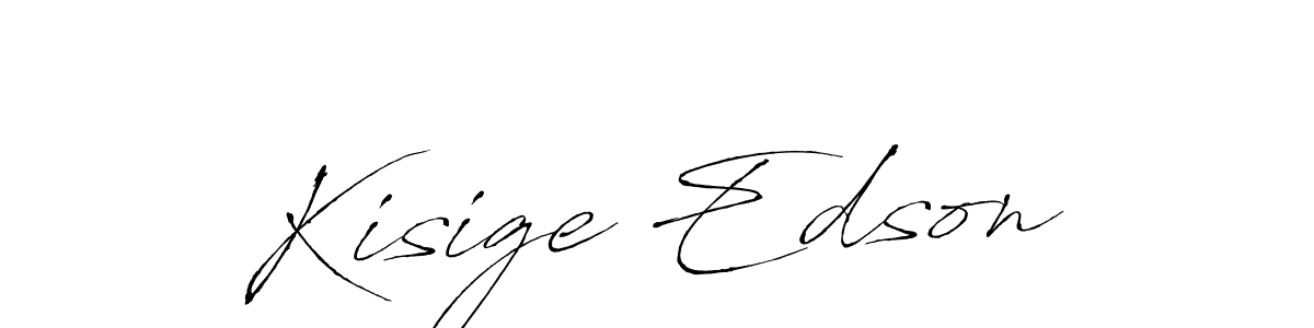 How to make Kisige Edson signature? Antro_Vectra is a professional autograph style. Create handwritten signature for Kisige Edson name. Kisige Edson signature style 6 images and pictures png