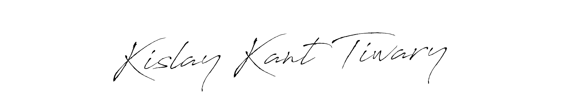 It looks lik you need a new signature style for name Kislay Kant Tiwary. Design unique handwritten (Antro_Vectra) signature with our free signature maker in just a few clicks. Kislay Kant Tiwary signature style 6 images and pictures png