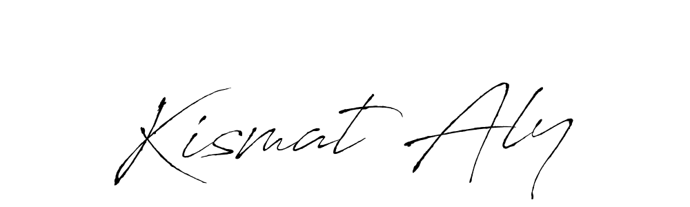 Design your own signature with our free online signature maker. With this signature software, you can create a handwritten (Antro_Vectra) signature for name Kismat Aly. Kismat Aly signature style 6 images and pictures png