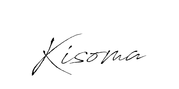 You should practise on your own different ways (Antro_Vectra) to write your name (Kisoma) in signature. don't let someone else do it for you. Kisoma signature style 6 images and pictures png