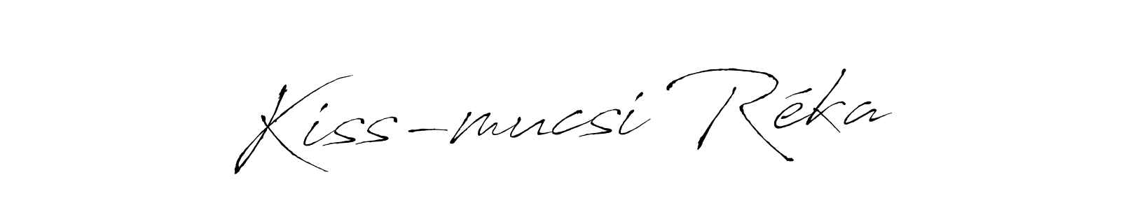 Create a beautiful signature design for name Kiss-mucsi Réka. With this signature (Antro_Vectra) fonts, you can make a handwritten signature for free. Kiss-mucsi Réka signature style 6 images and pictures png
