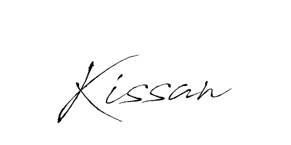 Make a beautiful signature design for name Kissan. With this signature (Antro_Vectra) style, you can create a handwritten signature for free. Kissan signature style 6 images and pictures png