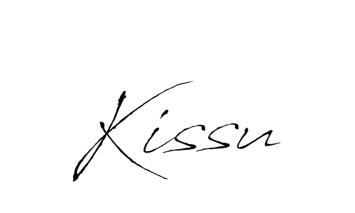 How to make Kissu signature? Antro_Vectra is a professional autograph style. Create handwritten signature for Kissu name. Kissu signature style 6 images and pictures png