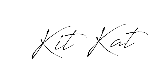 Kit Kat stylish signature style. Best Handwritten Sign (Antro_Vectra) for my name. Handwritten Signature Collection Ideas for my name Kit Kat. Kit Kat signature style 6 images and pictures png