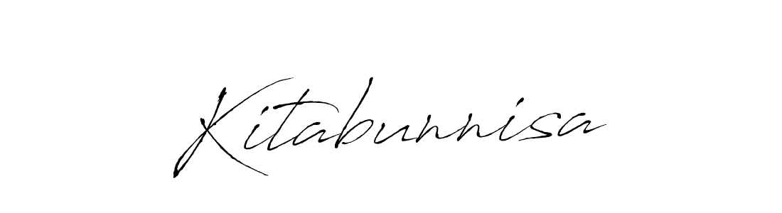 Similarly Antro_Vectra is the best handwritten signature design. Signature creator online .You can use it as an online autograph creator for name Kitabunnisa. Kitabunnisa signature style 6 images and pictures png