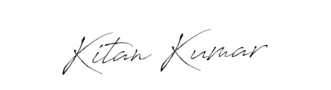 Make a beautiful signature design for name Kitan Kumar. With this signature (Antro_Vectra) style, you can create a handwritten signature for free. Kitan Kumar signature style 6 images and pictures png