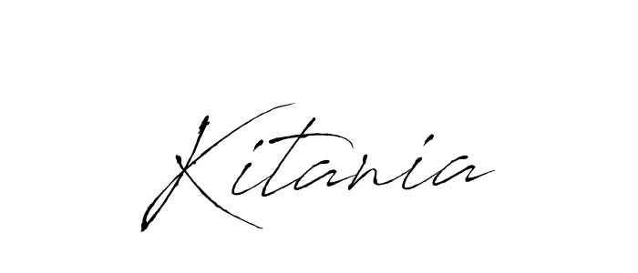 You should practise on your own different ways (Antro_Vectra) to write your name (Kitania) in signature. don't let someone else do it for you. Kitania signature style 6 images and pictures png