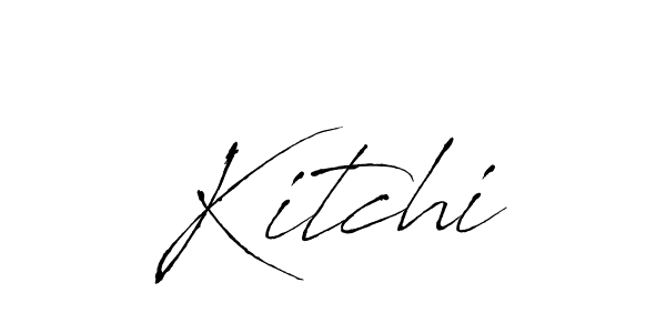 Use a signature maker to create a handwritten signature online. With this signature software, you can design (Antro_Vectra) your own signature for name Kitchi. Kitchi signature style 6 images and pictures png