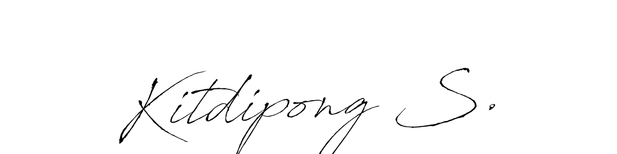 Antro_Vectra is a professional signature style that is perfect for those who want to add a touch of class to their signature. It is also a great choice for those who want to make their signature more unique. Get Kitdipong S. name to fancy signature for free. Kitdipong S. signature style 6 images and pictures png