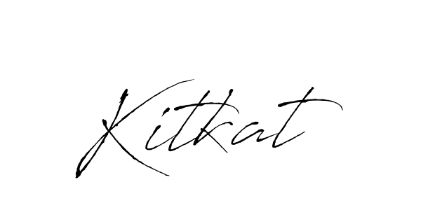 You should practise on your own different ways (Antro_Vectra) to write your name (Kitkat) in signature. don't let someone else do it for you. Kitkat signature style 6 images and pictures png