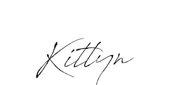 How to make Kitlyn signature? Antro_Vectra is a professional autograph style. Create handwritten signature for Kitlyn name. Kitlyn signature style 6 images and pictures png