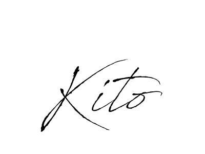 Make a beautiful signature design for name Kito. With this signature (Antro_Vectra) style, you can create a handwritten signature for free. Kito signature style 6 images and pictures png