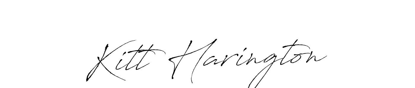 Design your own signature with our free online signature maker. With this signature software, you can create a handwritten (Antro_Vectra) signature for name Kitt Harington. Kitt Harington signature style 6 images and pictures png