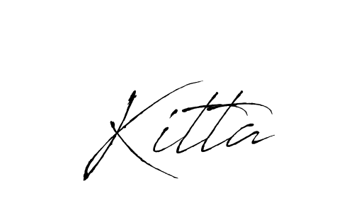 How to Draw Kitta signature style? Antro_Vectra is a latest design signature styles for name Kitta. Kitta signature style 6 images and pictures png