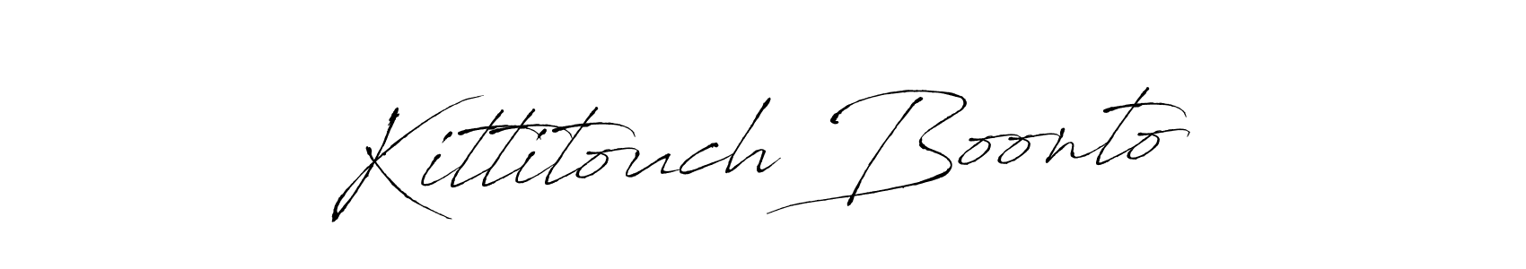 The best way (Antro_Vectra) to make a short signature is to pick only two or three words in your name. The name Kittitouch Boonto include a total of six letters. For converting this name. Kittitouch Boonto signature style 6 images and pictures png