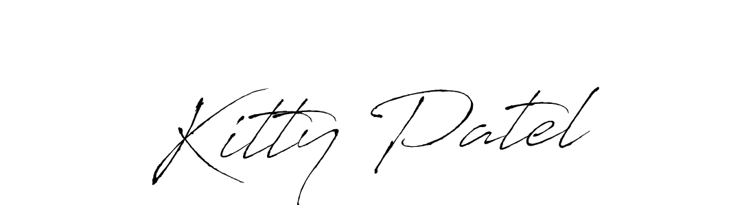 Make a beautiful signature design for name Kitty Patel. With this signature (Antro_Vectra) style, you can create a handwritten signature for free. Kitty Patel signature style 6 images and pictures png