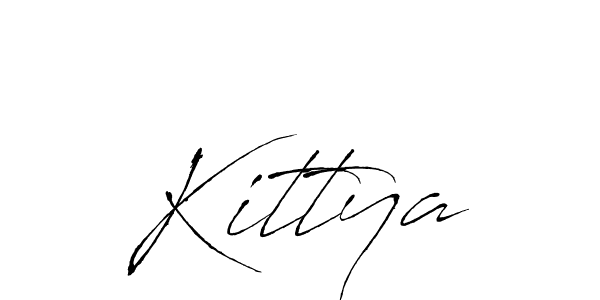 Make a beautiful signature design for name Kittya. With this signature (Antro_Vectra) style, you can create a handwritten signature for free. Kittya signature style 6 images and pictures png