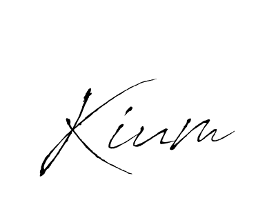 How to make Kium signature? Antro_Vectra is a professional autograph style. Create handwritten signature for Kium name. Kium signature style 6 images and pictures png