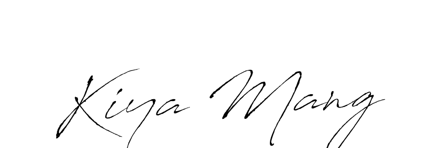 Use a signature maker to create a handwritten signature online. With this signature software, you can design (Antro_Vectra) your own signature for name Kiya Mang. Kiya Mang signature style 6 images and pictures png