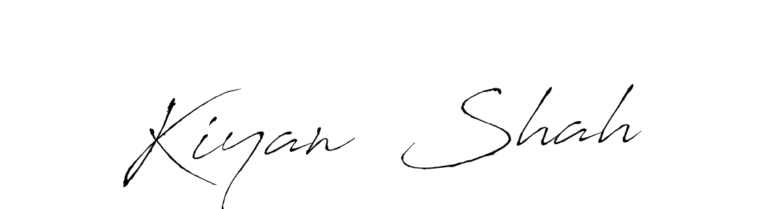 Create a beautiful signature design for name Kiyan  Shah. With this signature (Antro_Vectra) fonts, you can make a handwritten signature for free. Kiyan  Shah signature style 6 images and pictures png