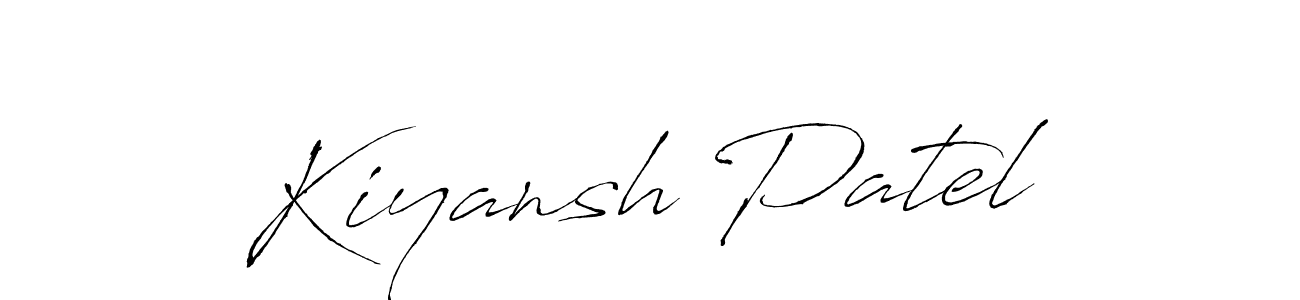 Similarly Antro_Vectra is the best handwritten signature design. Signature creator online .You can use it as an online autograph creator for name Kiyansh Patel. Kiyansh Patel signature style 6 images and pictures png