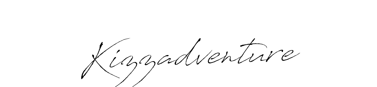 Design your own signature with our free online signature maker. With this signature software, you can create a handwritten (Antro_Vectra) signature for name Kizzadventure. Kizzadventure signature style 6 images and pictures png