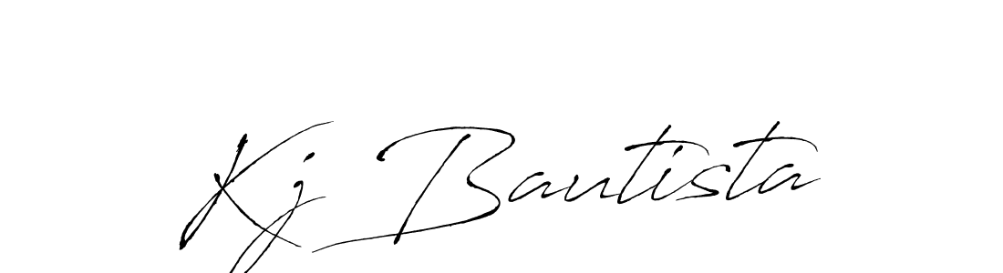 Make a beautiful signature design for name Kj Bautista. With this signature (Antro_Vectra) style, you can create a handwritten signature for free. Kj Bautista signature style 6 images and pictures png