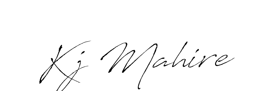 You should practise on your own different ways (Antro_Vectra) to write your name (Kj Mahire) in signature. don't let someone else do it for you. Kj Mahire signature style 6 images and pictures png