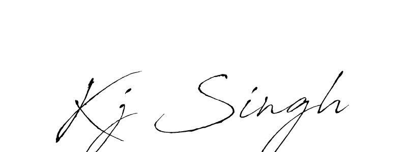 You should practise on your own different ways (Antro_Vectra) to write your name (Kj Singh) in signature. don't let someone else do it for you. Kj Singh signature style 6 images and pictures png