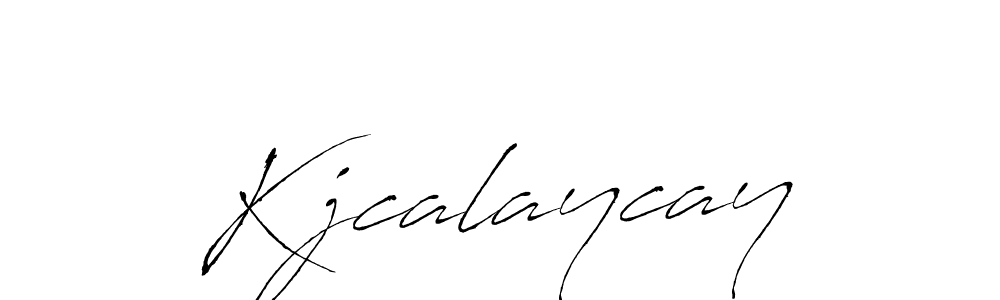 Similarly Antro_Vectra is the best handwritten signature design. Signature creator online .You can use it as an online autograph creator for name Kjcalaycay. Kjcalaycay signature style 6 images and pictures png
