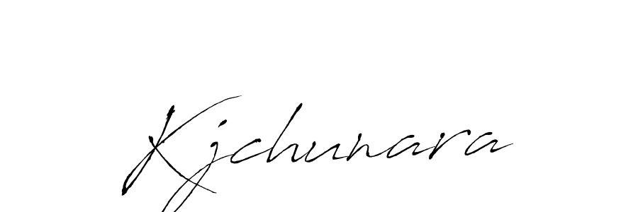 How to make Kjchunara signature? Antro_Vectra is a professional autograph style. Create handwritten signature for Kjchunara name. Kjchunara signature style 6 images and pictures png