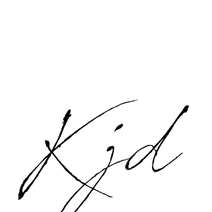 You should practise on your own different ways (Antro_Vectra) to write your name (Kjd) in signature. don't let someone else do it for you. Kjd signature style 6 images and pictures png