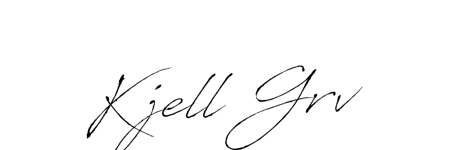 How to make Kjell Grv signature? Antro_Vectra is a professional autograph style. Create handwritten signature for Kjell Grv name. Kjell Grv signature style 6 images and pictures png